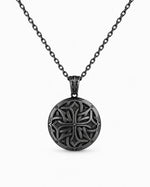 Celtic Knotwork Medallion  Necklace Charmora Jewelry
