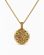 Celtic Knotwork Medallion  Necklace Charmora Jewelry