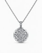 Celtic Knotwork Medallion  Necklace Charmora Jewelry