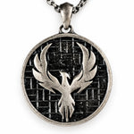 Phoenix Rising Medallion  Necklace Charmora Jewelry