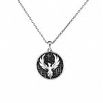 Phoenix Rising Medallion  Necklace Charmora Jewelry