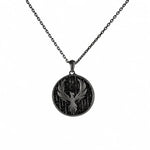 Phoenix Rising Medallion  Necklace Charmora Jewelry