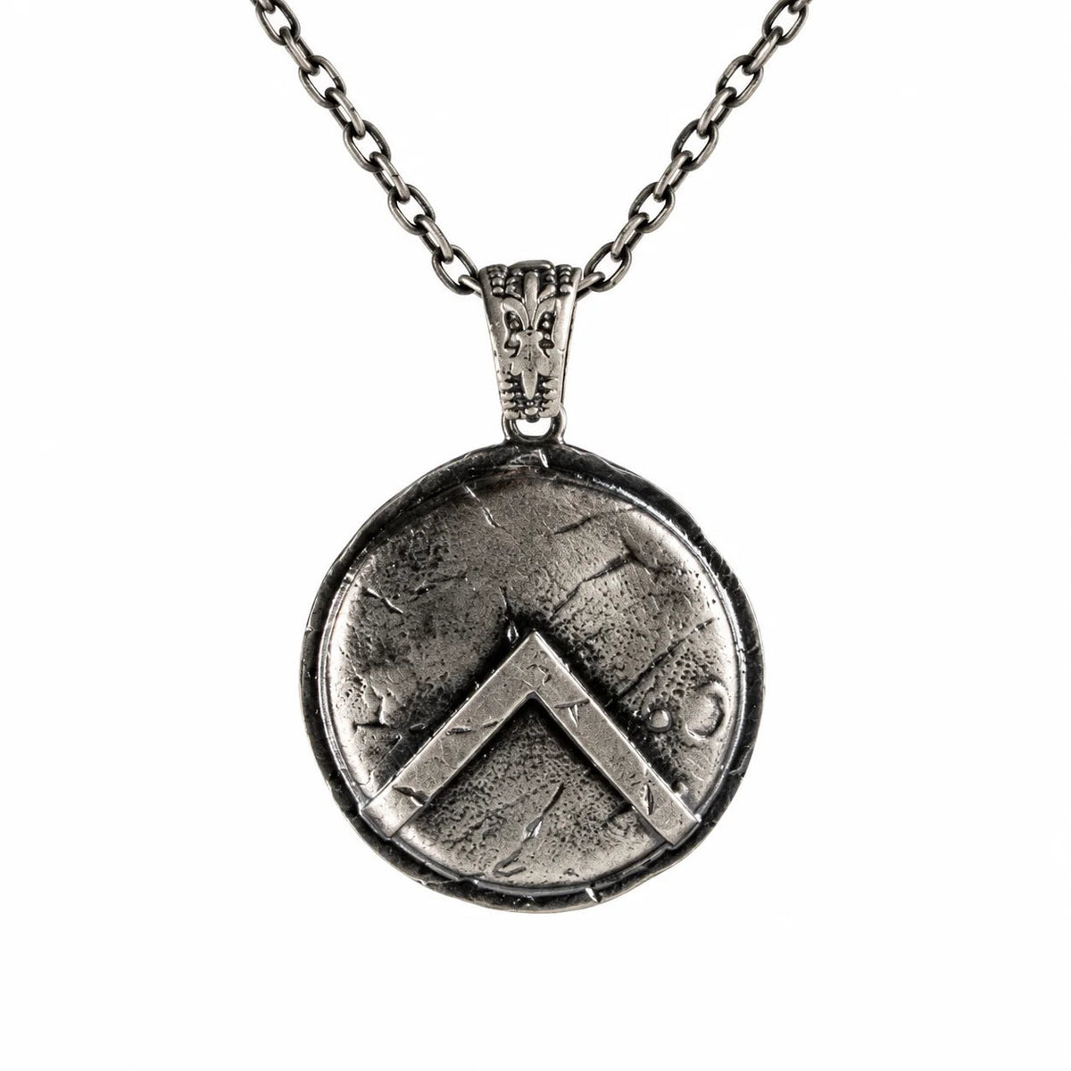 Spartan Shield  Necklace Charmora Jewelry