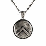 Spartan Shield  Necklace Charmora Jewelry