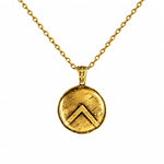 Spartan Shield  Necklace Charmora Jewelry