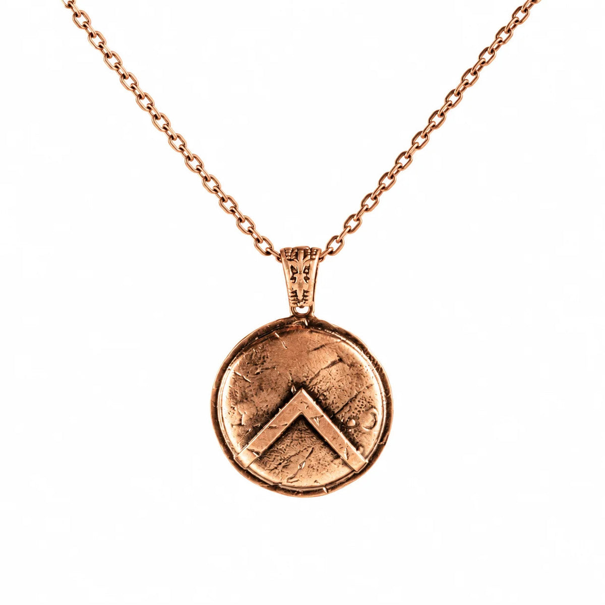 Spartan Shield  Necklace Charmora Jewelry