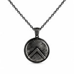 Spartan Shield  Necklace Charmora Jewelry