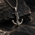 Mermaid Anchor Pendant  Necklace Charmora Jewelry