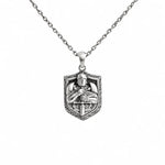 Knight Relief Shield  Necklace Charmora Jewelry
