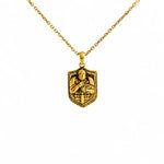 Knight Relief Shield  Necklace Charmora Jewelry
