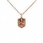 Knight Relief Shield  Necklace Charmora Jewelry