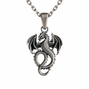 Dragon Relief Motif  Necklace Charmora Jewelry