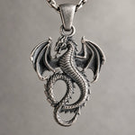 Dragon Relief Motif  Necklace Charmora Jewelry