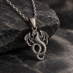 Dragon Relief Motif  Necklace Charmora Jewelry