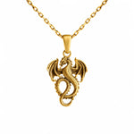 Dragon Relief Motif  Necklace Charmora Jewelry