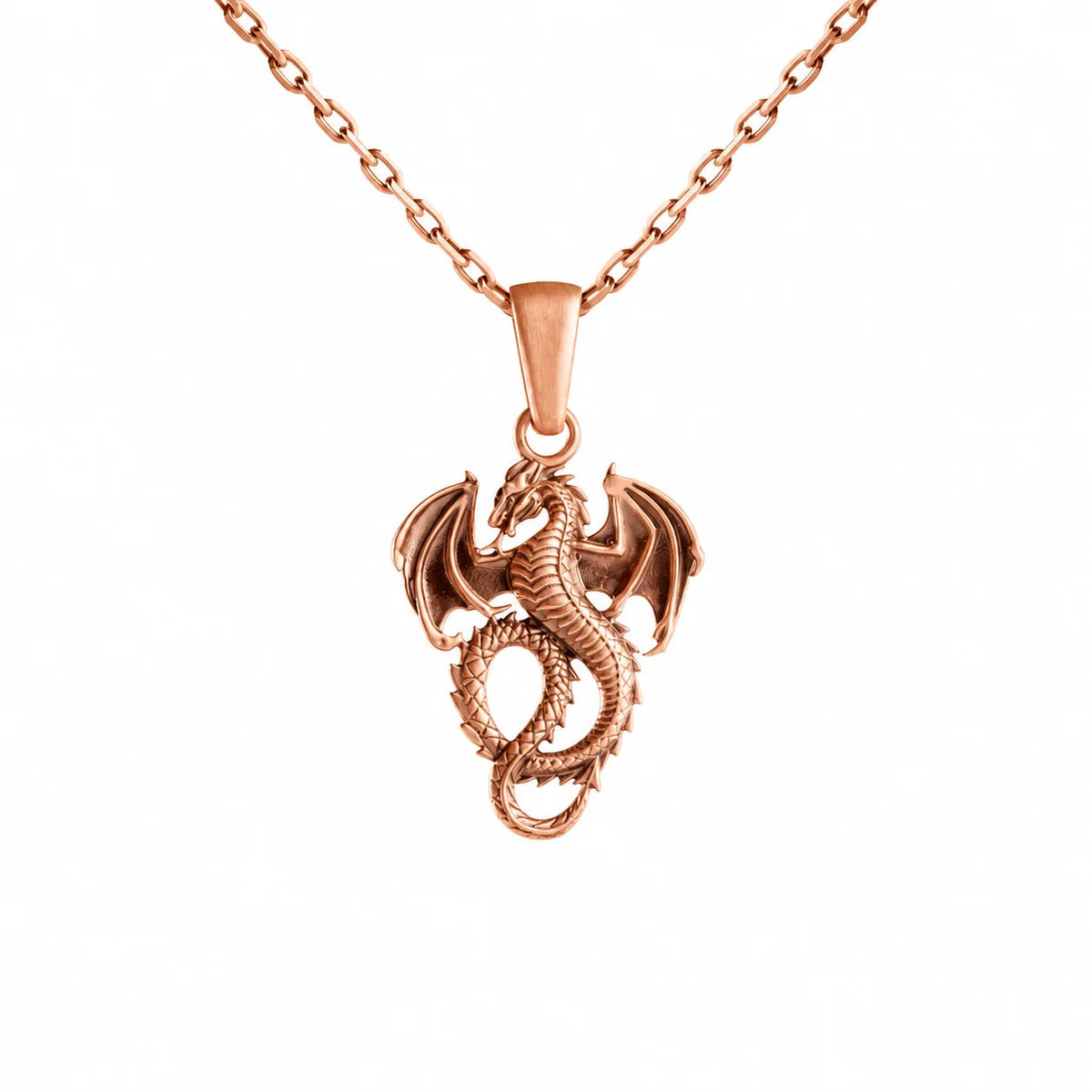 Dragon Relief Motif  Necklace Charmora Jewelry