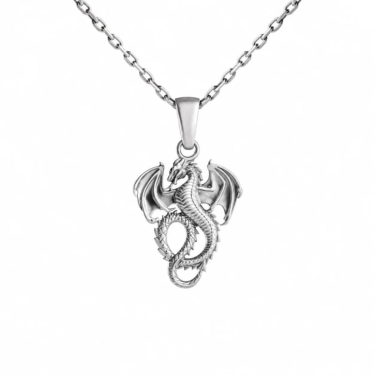 Dragon Relief Motif  Necklace Charmora Jewelry