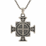 Saint Benedict Medal Cross  Necklace Charmora Jewelry