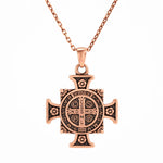 Saint Benedict Medal Cross  Necklace Charmora Jewelry