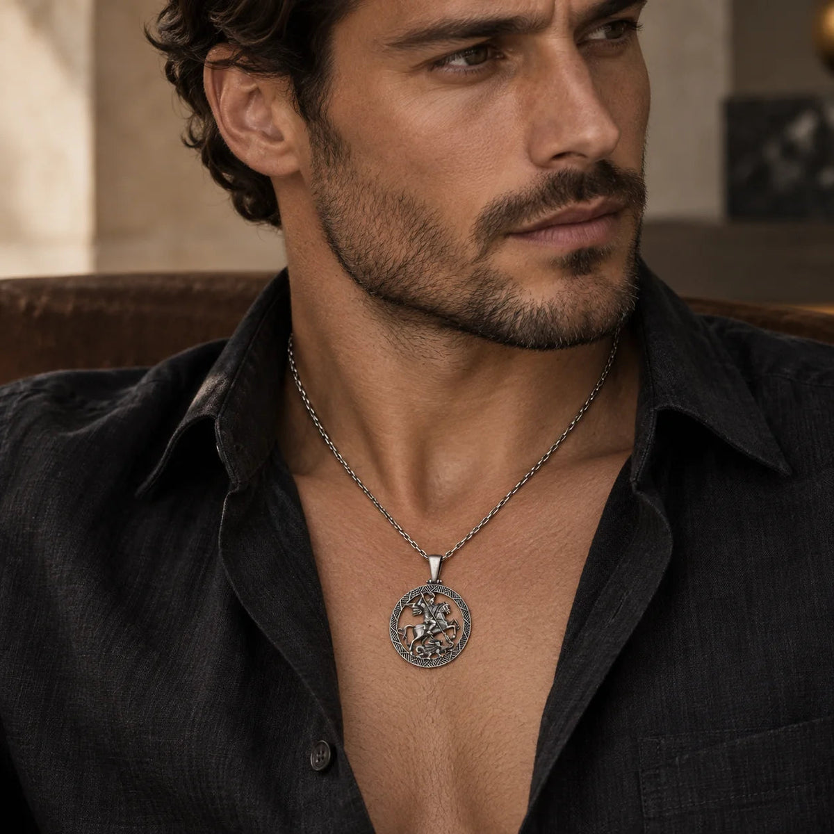Mythological Figure  Necklace Charmora Jewelry