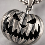 Carved Pumpkin Halloween  Necklace Charmora Jewelry