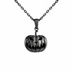 Carved Pumpkin Halloween  Necklace Charmora Jewelry