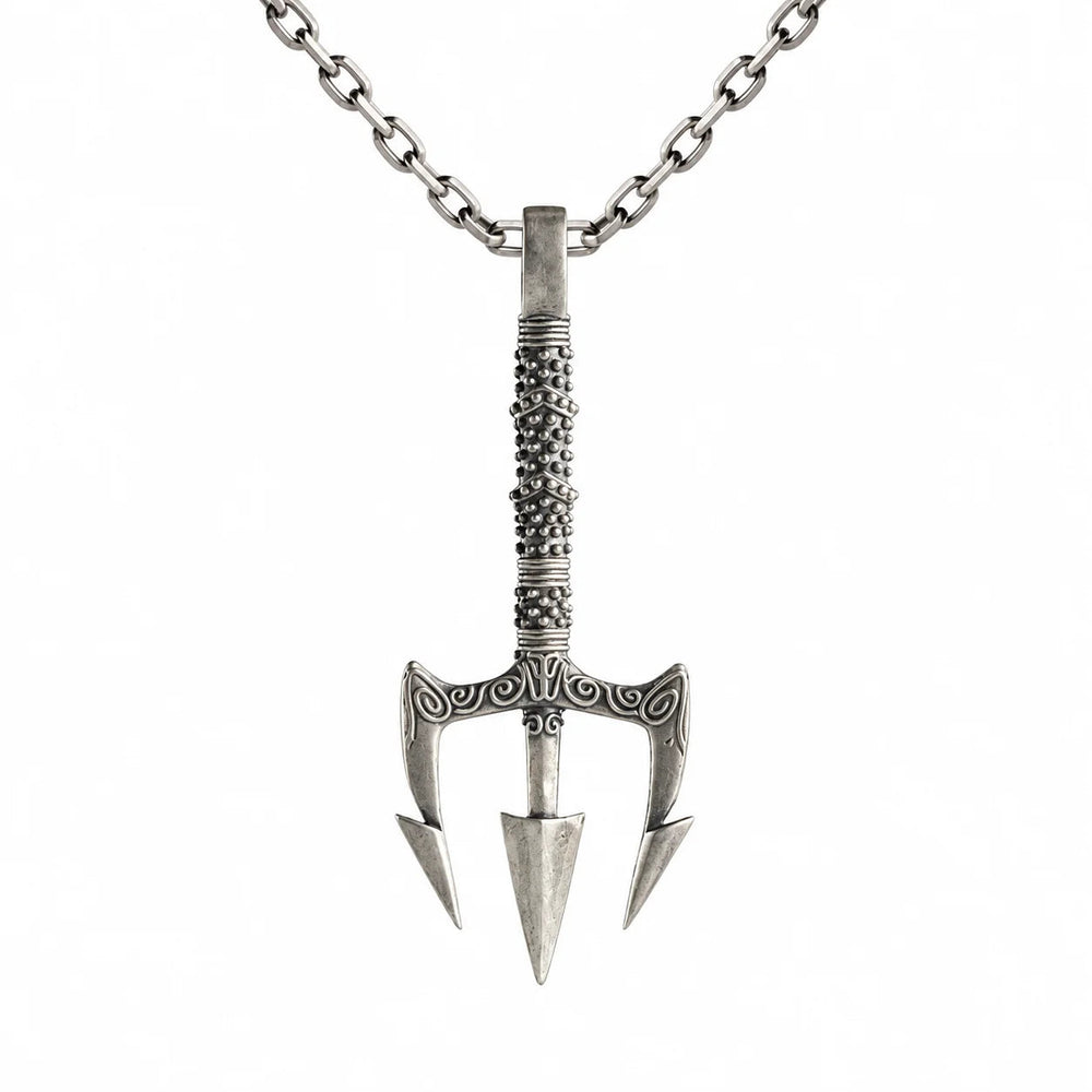Poseidon Motif  Necklace Charmora Jewelry