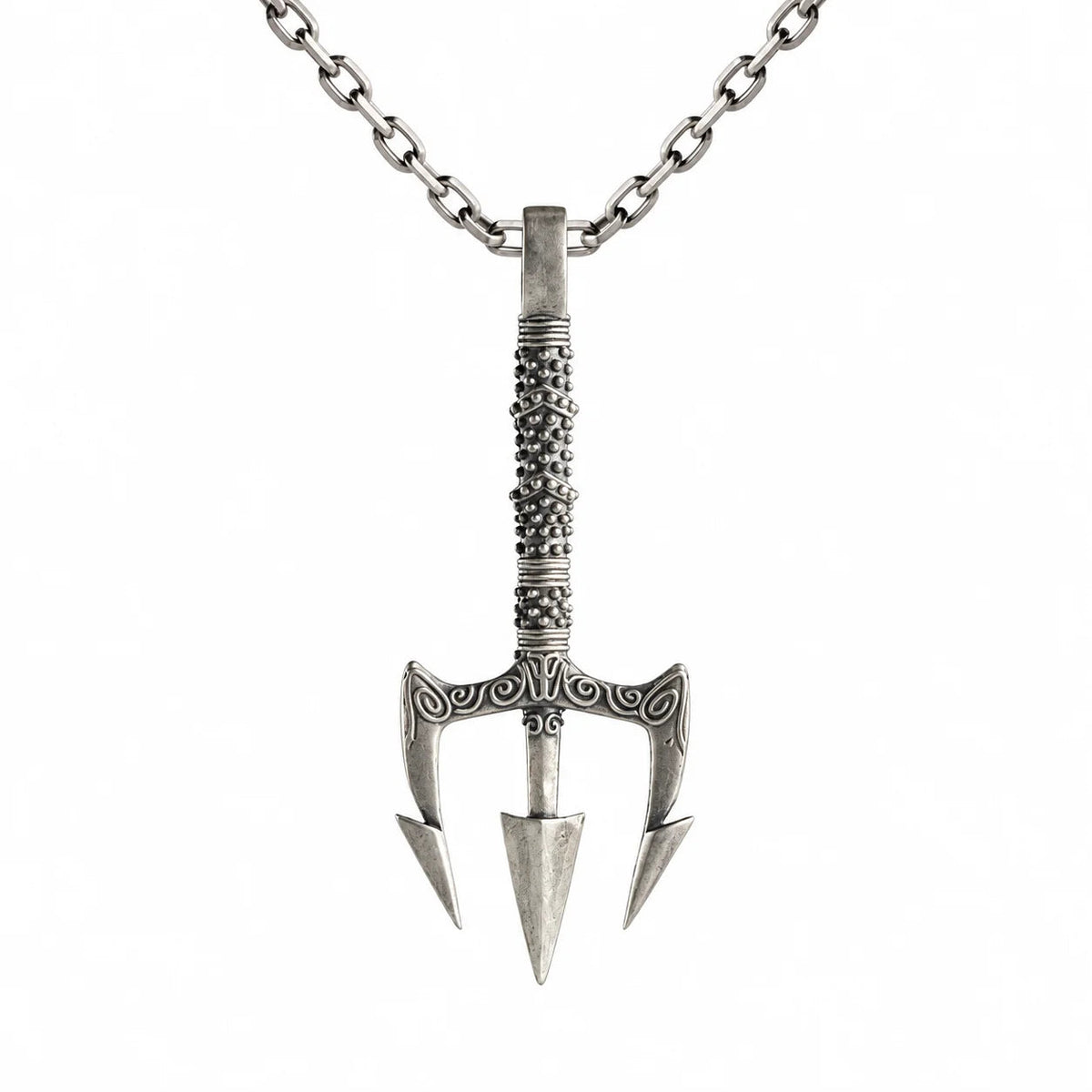 Poseidon Motif  Necklace Charmora Jewelry