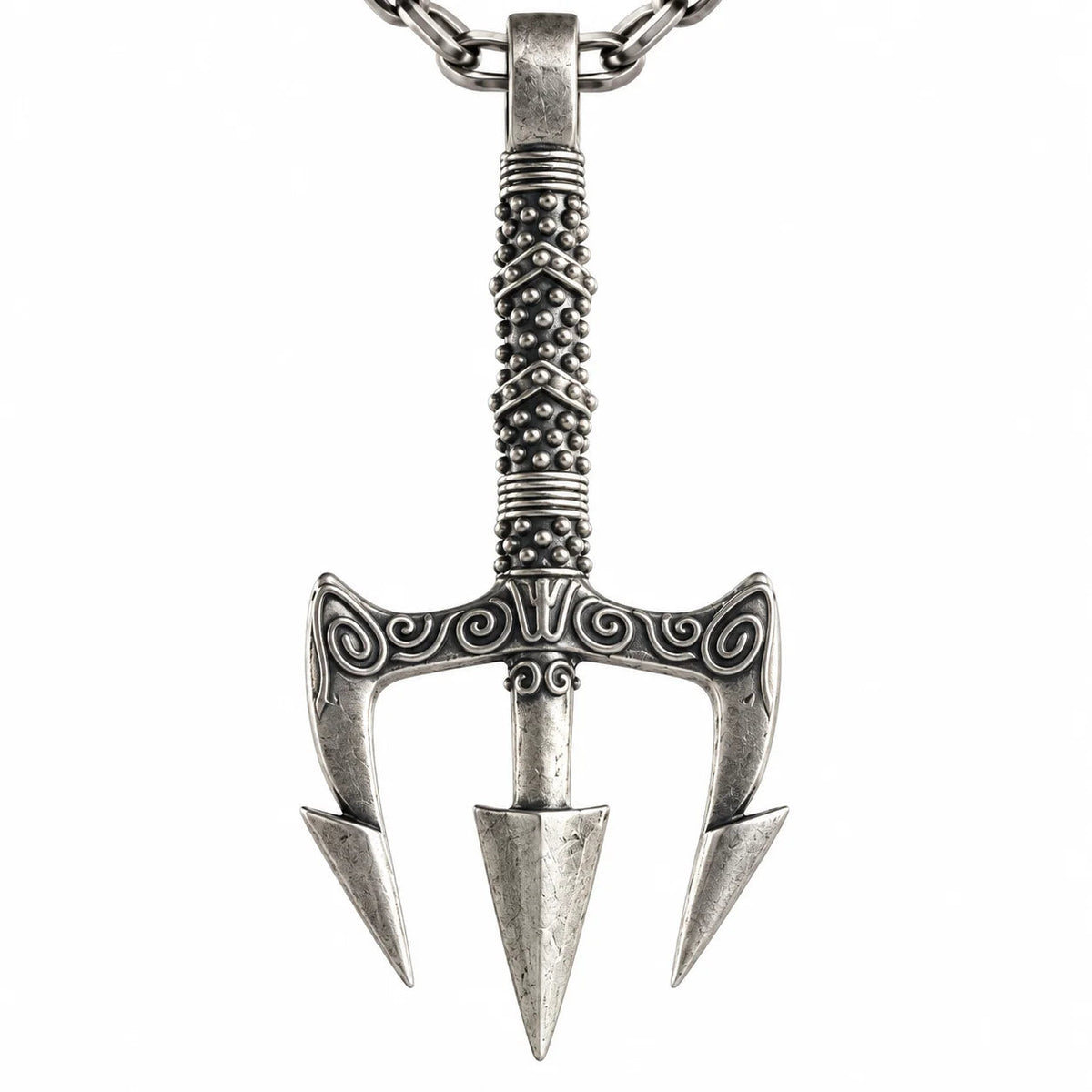 Poseidon Motif  Necklace Charmora Jewelry