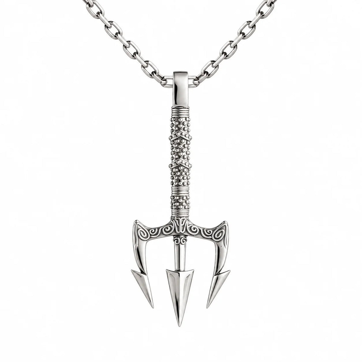 Poseidon Motif  Necklace Charmora Jewelry