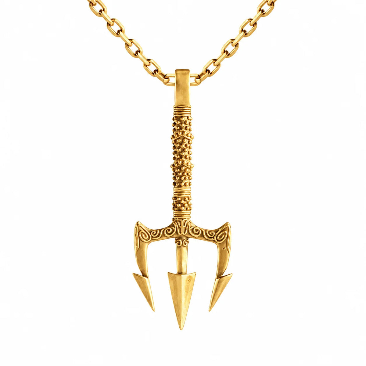 Poseidon Motif  Necklace Charmora Jewelry