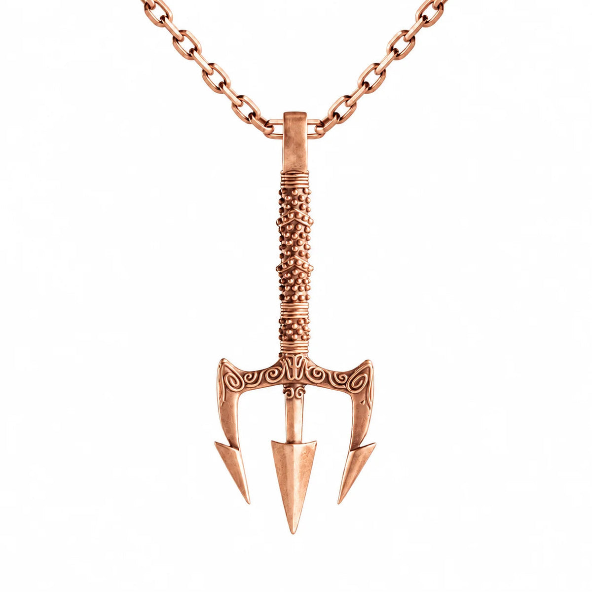 Poseidon Motif  Necklace Charmora Jewelry