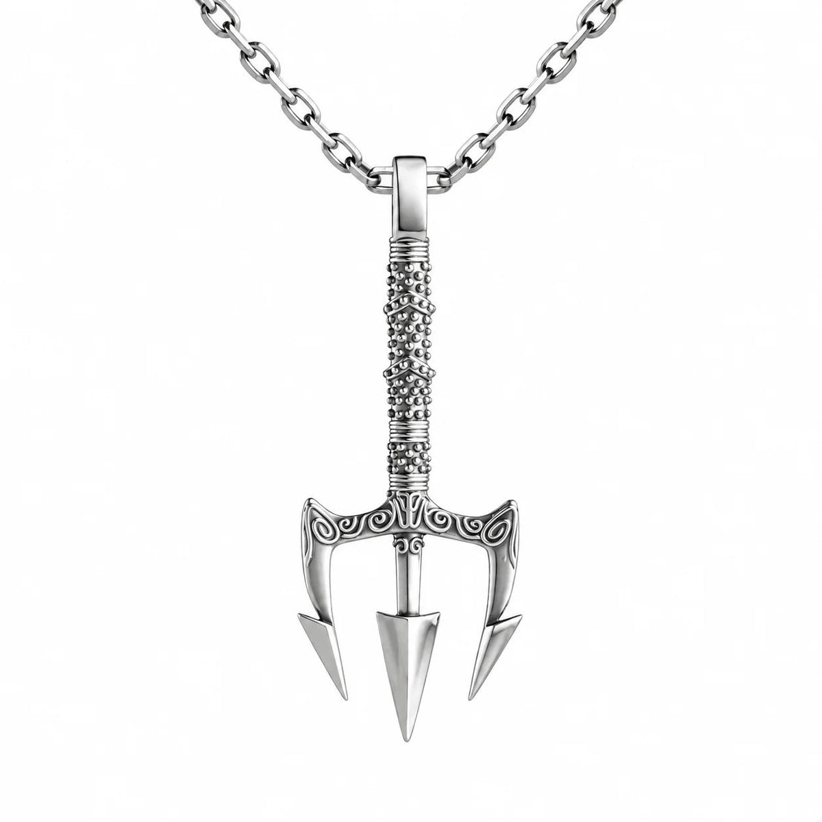 Poseidon Motif  Necklace Charmora Jewelry