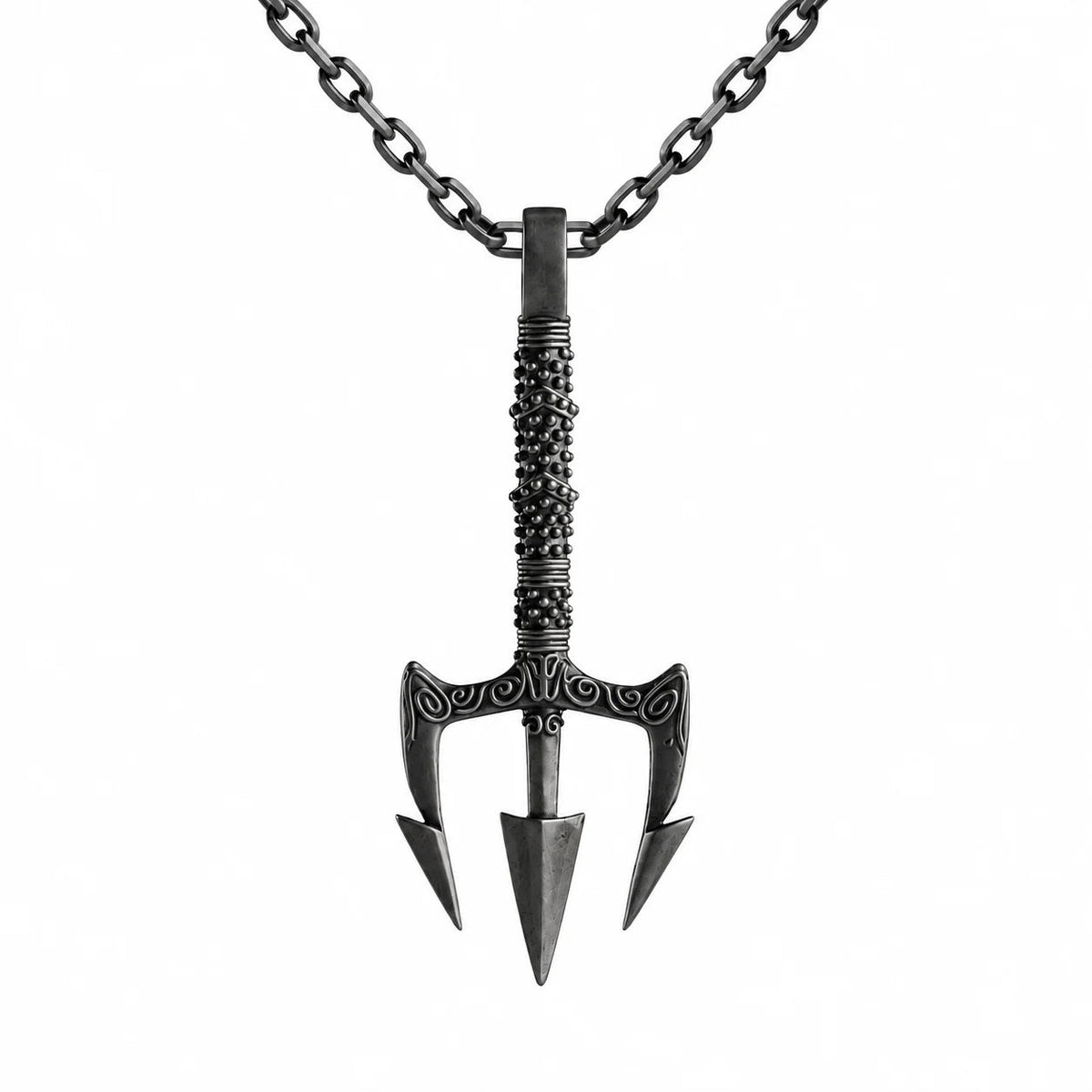 Poseidon Motif  Necklace Charmora Jewelry