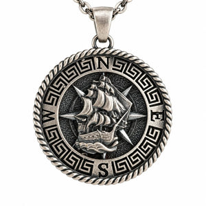 Maritime Vessel  Necklace Charmora Jewelry