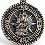 Maritime Vessel  Necklace Charmora Jewelry
