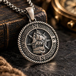 Maritime Vessel  Necklace Charmora Jewelry