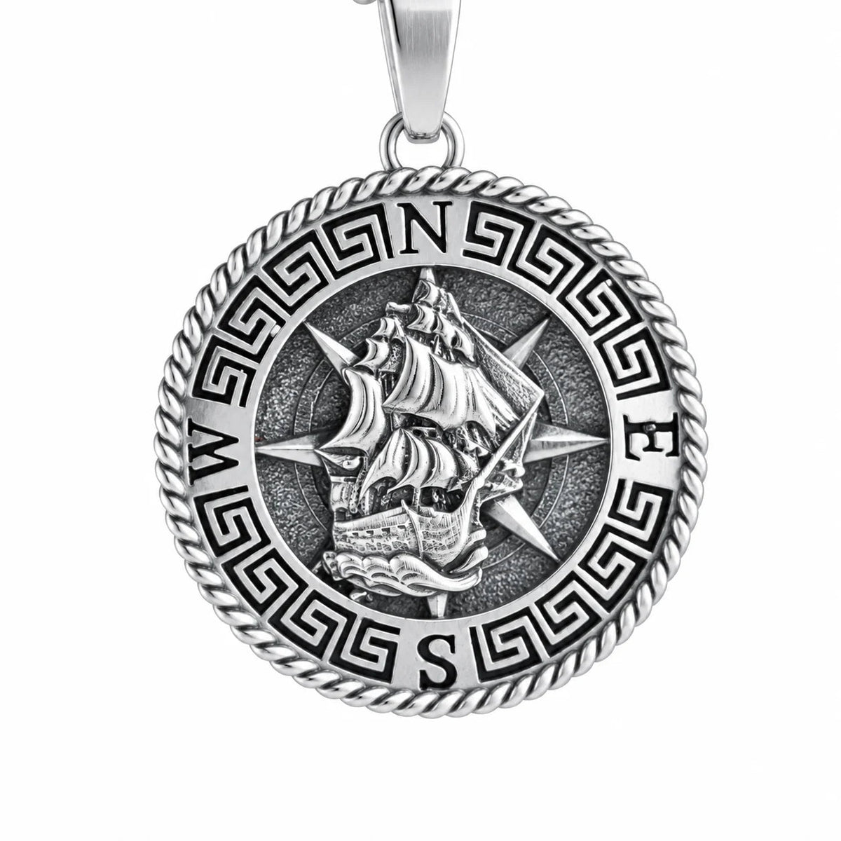 Maritime Vessel  Necklace Charmora Jewelry