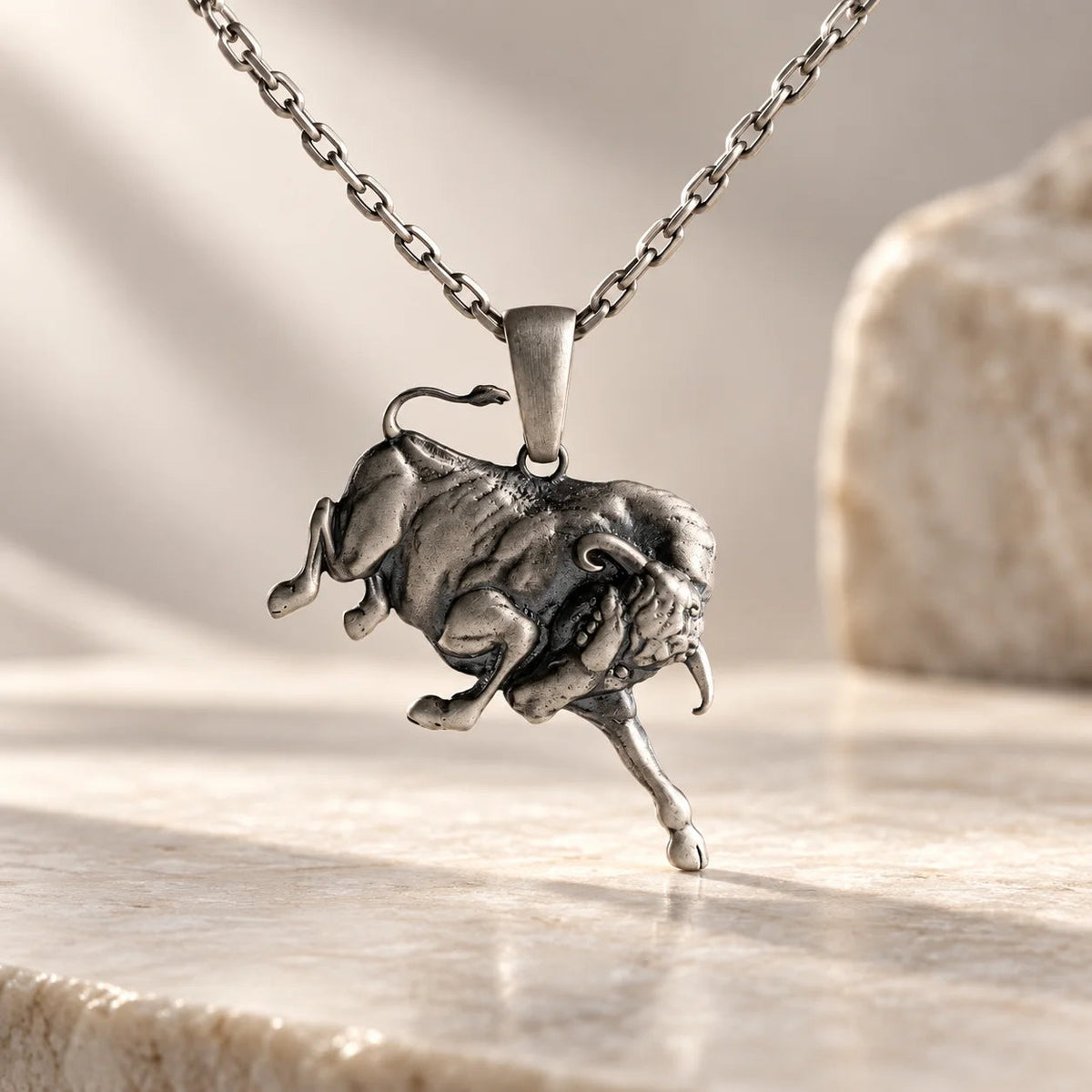 Bull Necklace  Necklace Charmora Jewelry