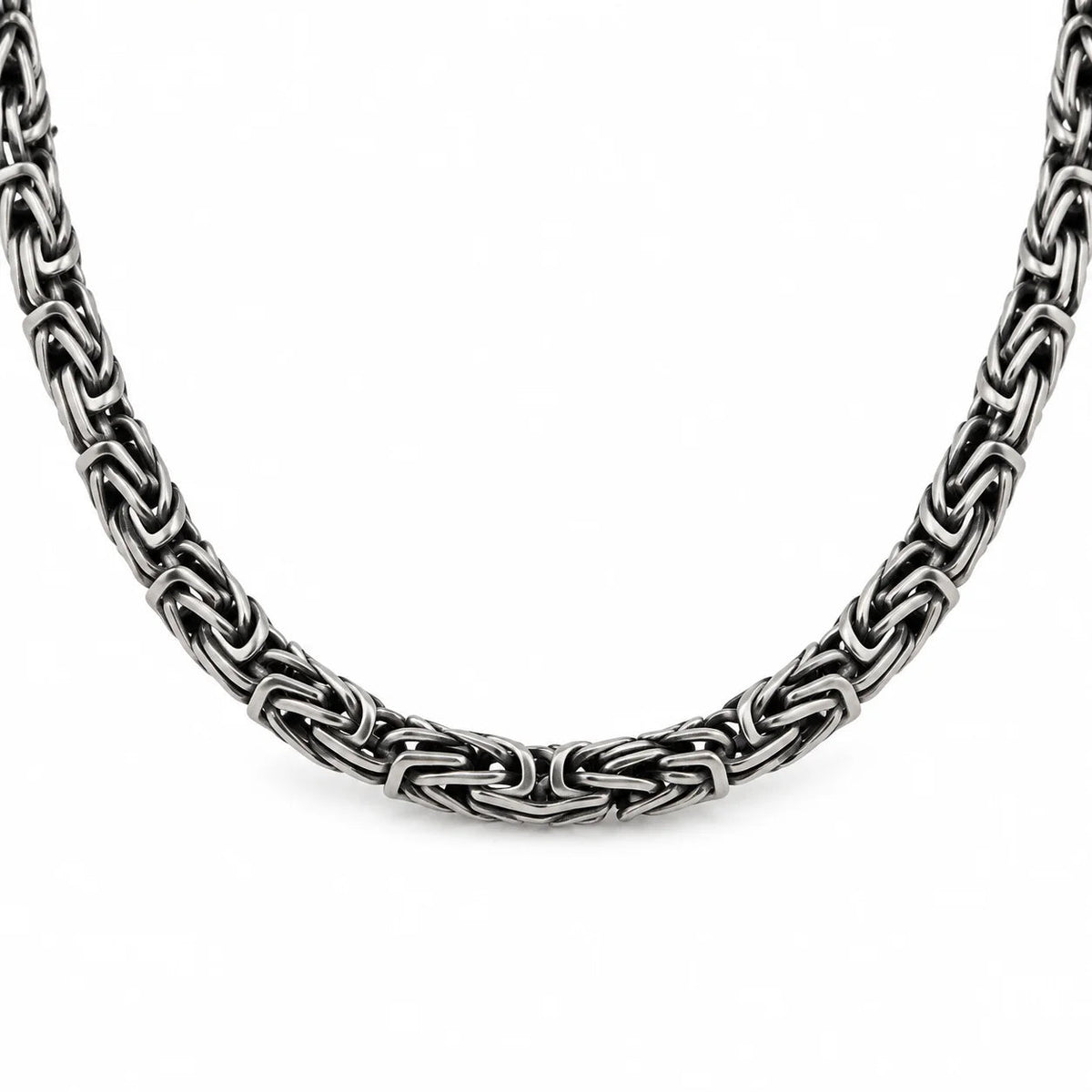 Byzantine Square Chain   Charmora Jewelry