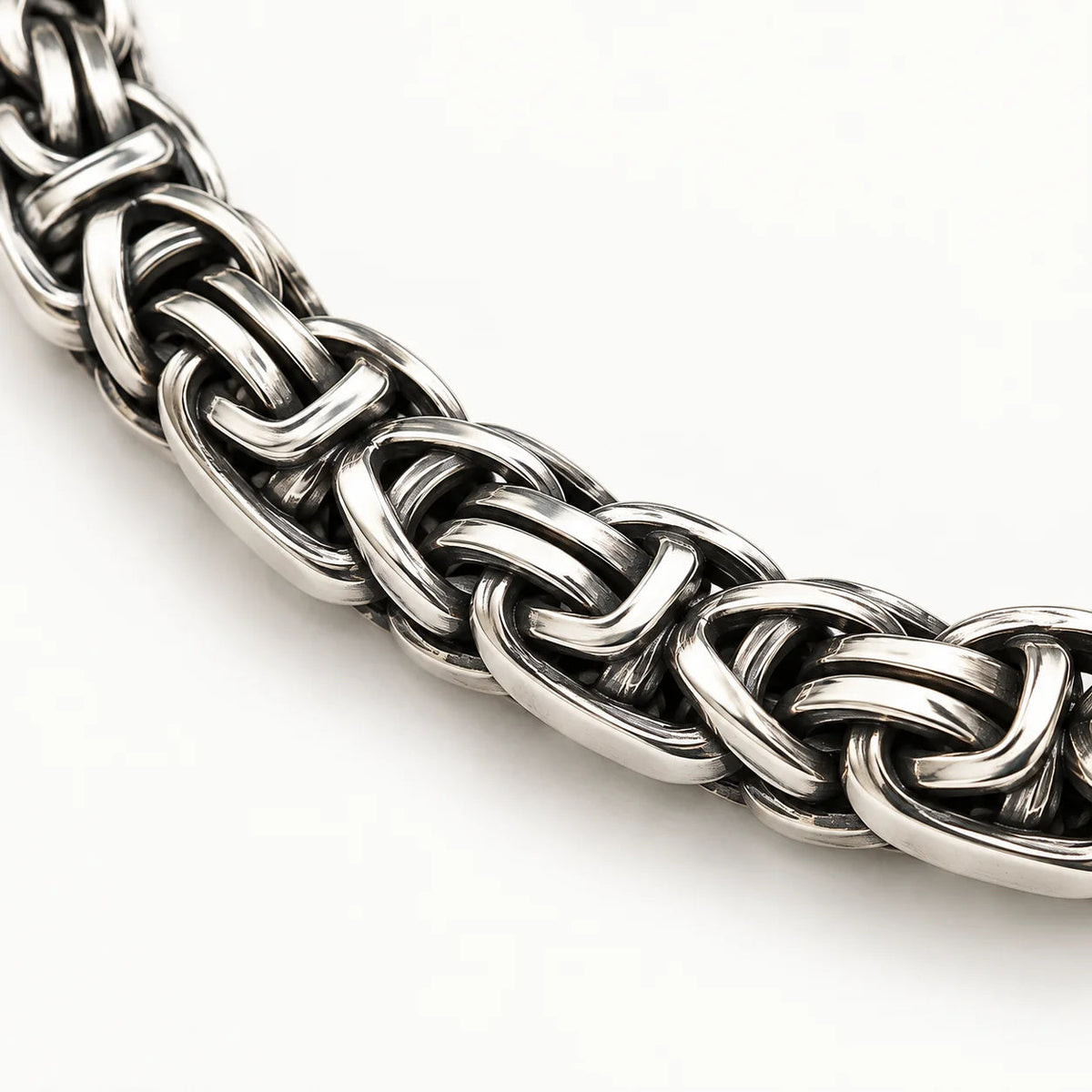 Byzantine Square Chain   Charmora Jewelry