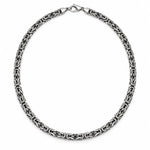Byzantine Square Chain   Charmora Jewelry