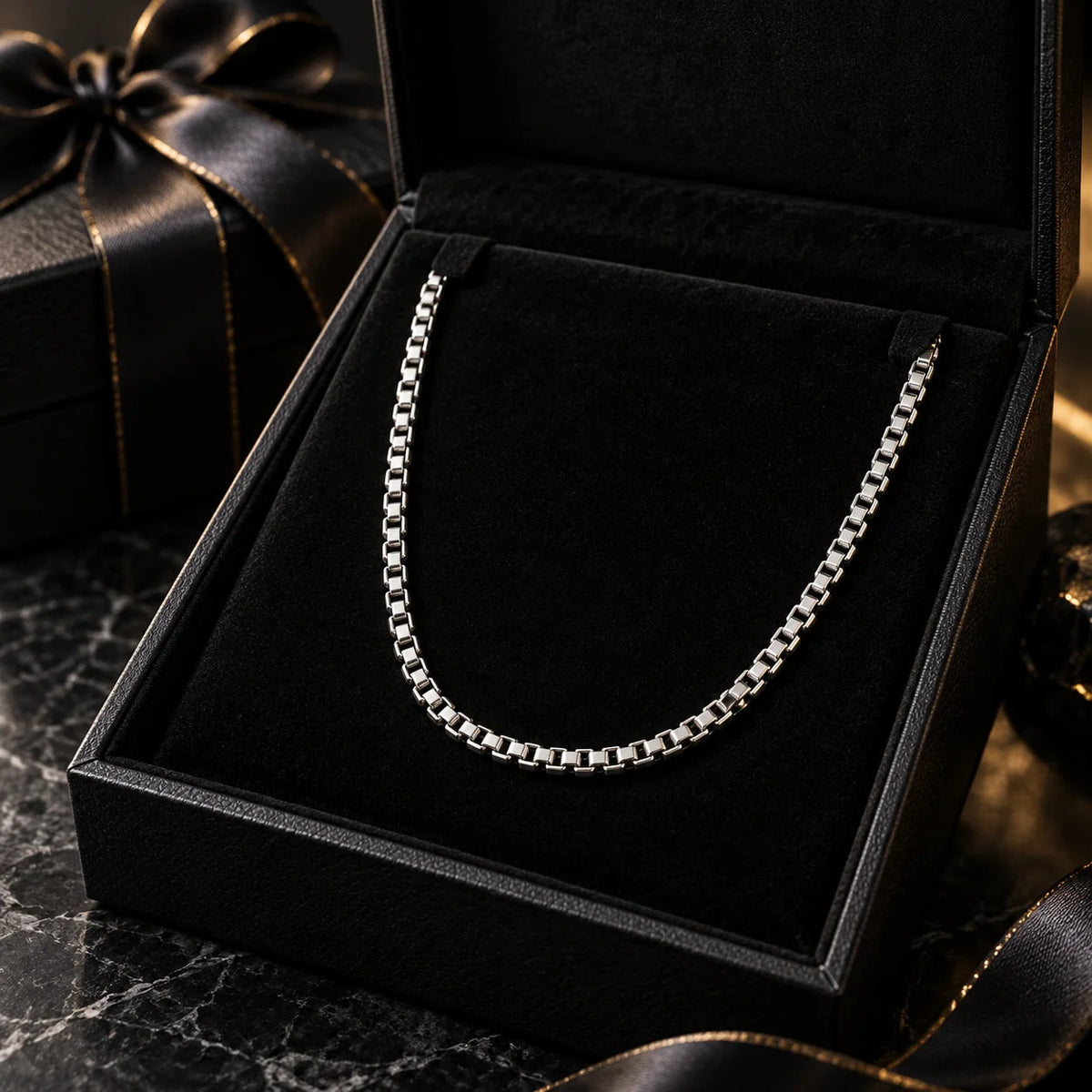 Box Chain   Charmora Jewelry