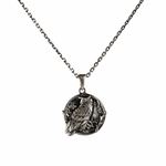 Owl Wisdom Medallion Necklace  Necklace  Charmora Jewelry