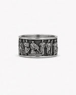 Ancient Roman Gladiator Relief Motif Ring  Ring Charmora Jewelry