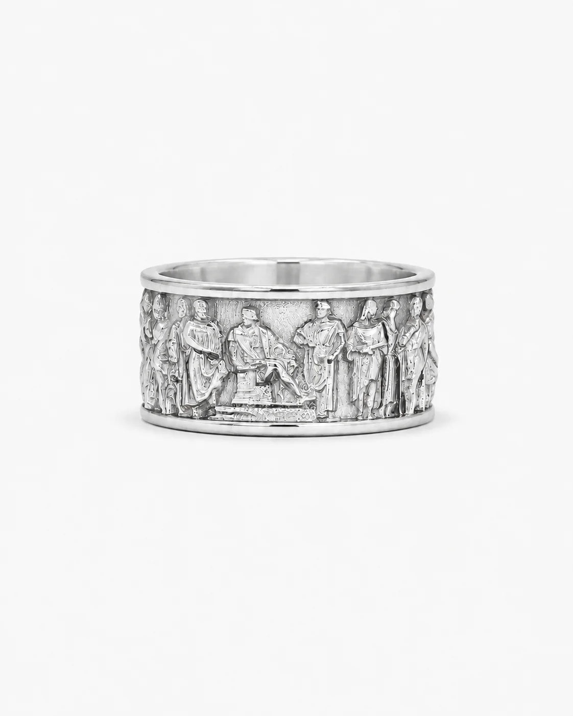 Ancient Roman Gladiator Relief Motif Ring  Ring Charmora Jewelry