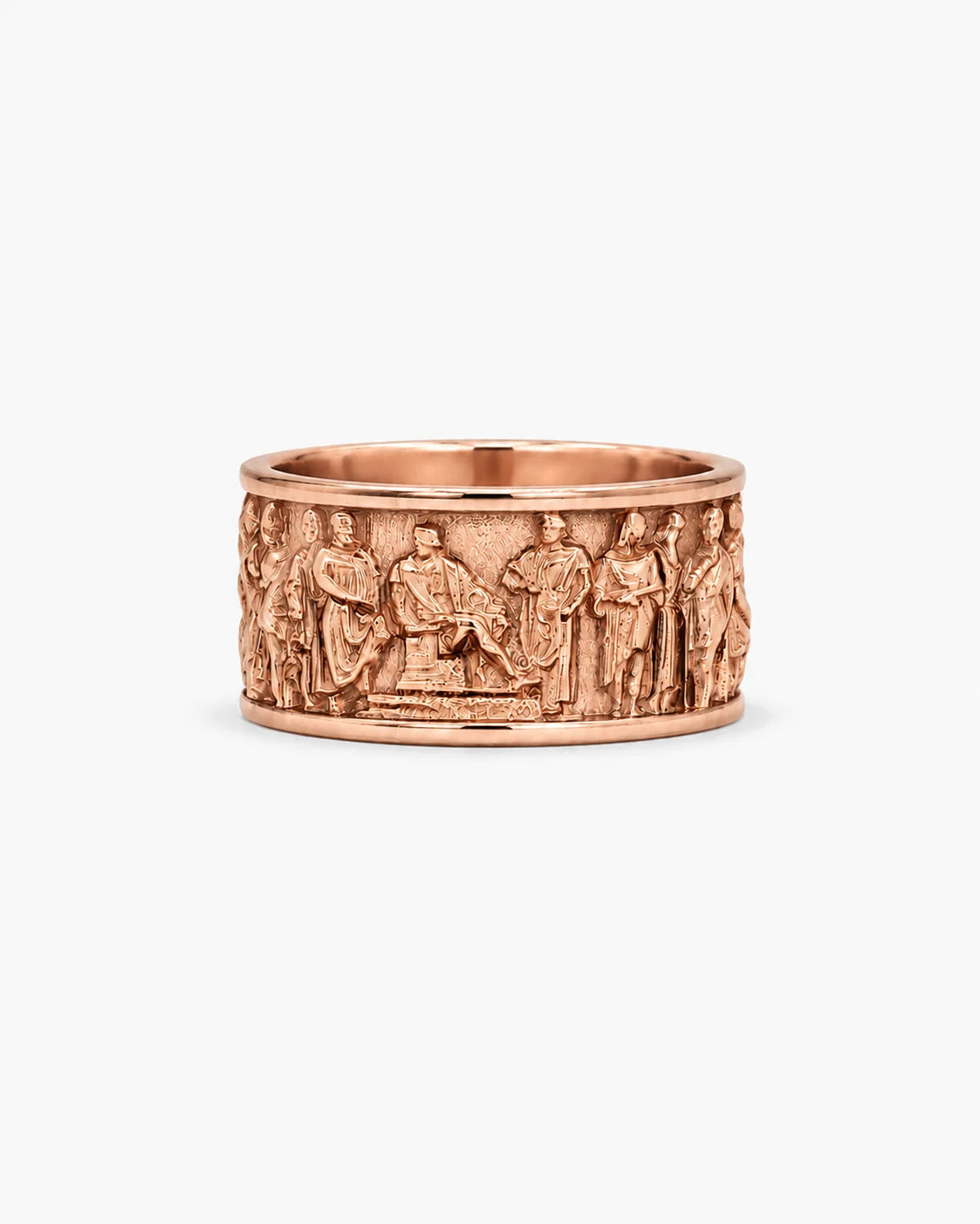 Ancient Roman Gladiator Relief Motif Ring  Ring Charmora Jewelry