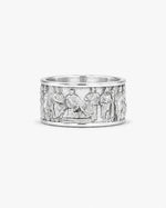 Ancient Roman Gladiator Relief Motif Ring  Ring Charmora Jewelry