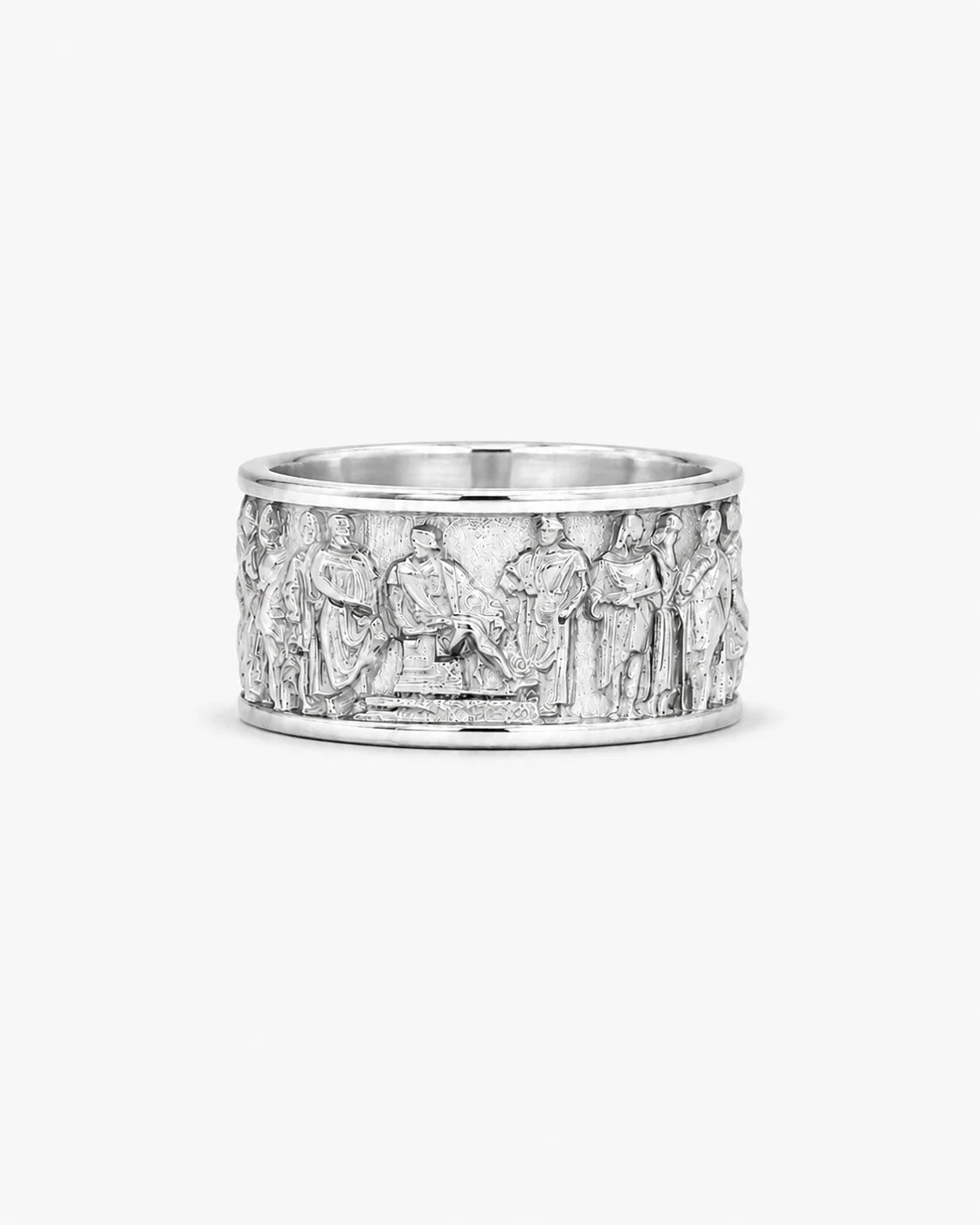 Ancient Roman Gladiator Relief Motif Ring  Ring Charmora Jewelry