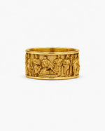 Ancient Roman Gladiator Relief Motif Ring  Ring Charmora Jewelry